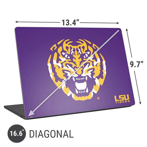 Louisiana State University - LSU Purple Tiger Mascot Universal Laptop 16.6in (13.4 x 9.7in) Skin